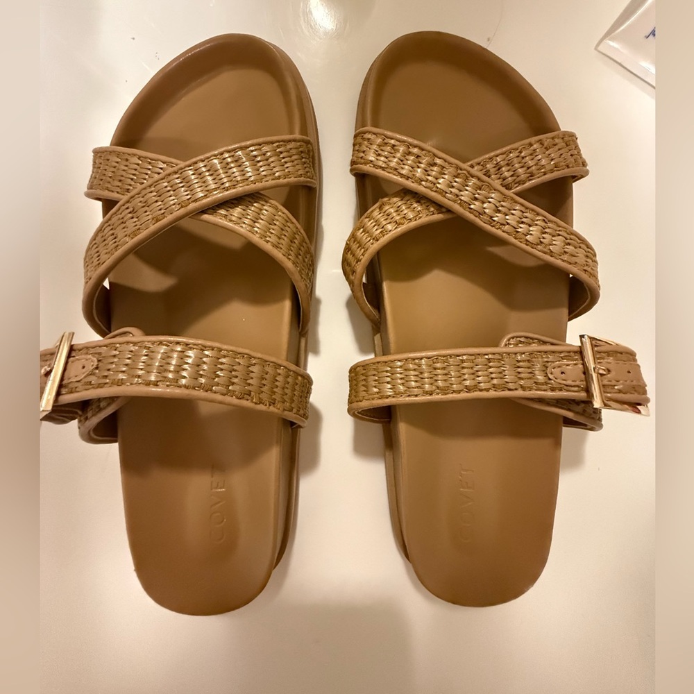 Stylish Tan Woven Sandals